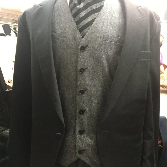 NWT Horst Tweed Vest Adjustable Waistcoat Grey - Picture 3 of 15